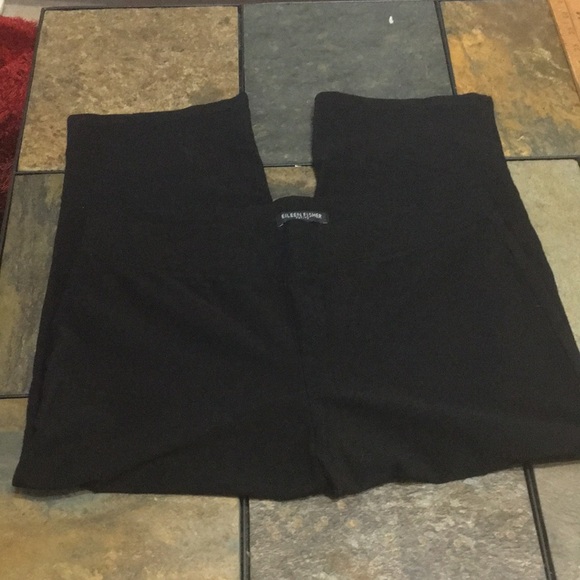 Eileen Fisher Pull on Black Petite small Pants. - Picture 2 of 8